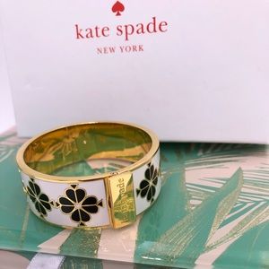 Kate spade floral enamel bangle bracelet